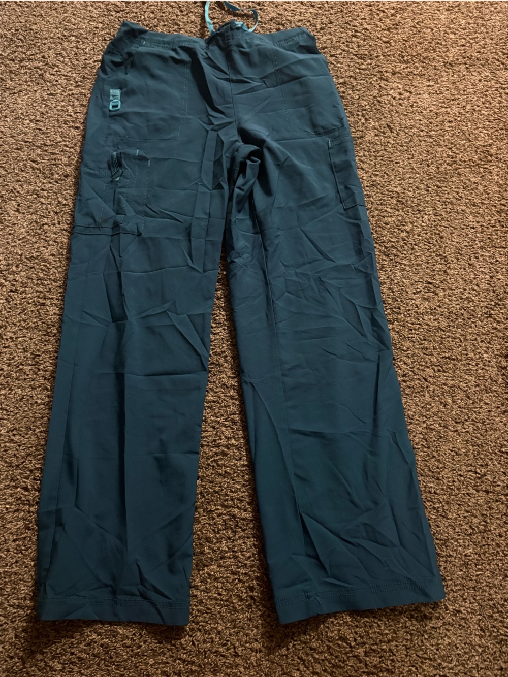 Carhartt Teal Drawstring Scrub Pants